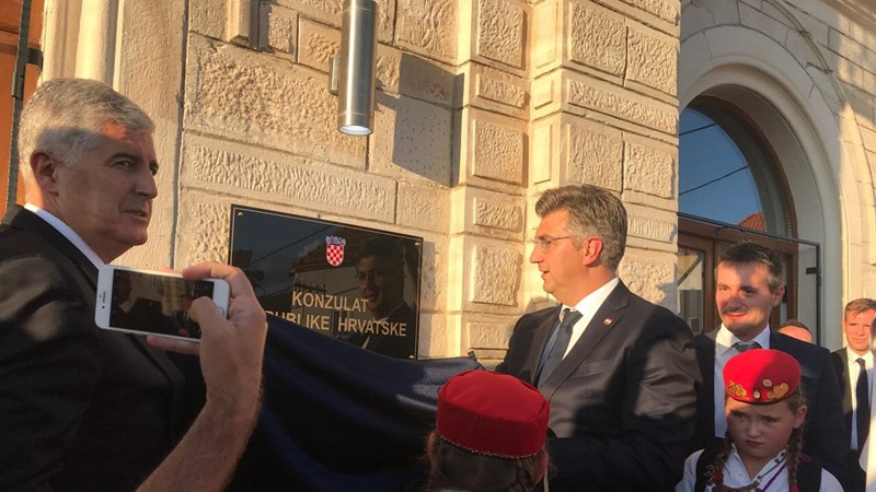 Plenković na otvaranju konzulata RH u Livnu: Odnosi s Bosnom i Hercegovinom su najvažniji strateški interes Hrvatske